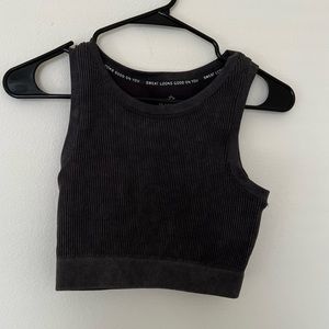 Aerie Offline Cropped Ribbed tank